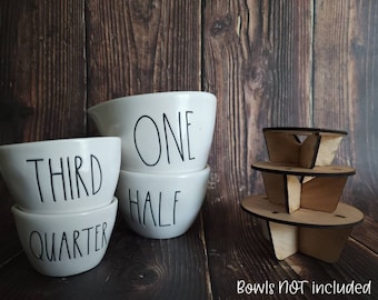 Measuring Cup Risers for Rae Dunn Measuring Cups WITH HANDLES | Unassembled | Measuring Cups NOT Included