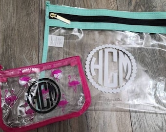 Custom Circle Monogram Vinyl Decal – Personalized Sticker