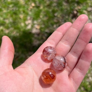 Fire Quartz - Hematoid Quartz Mini Sphere