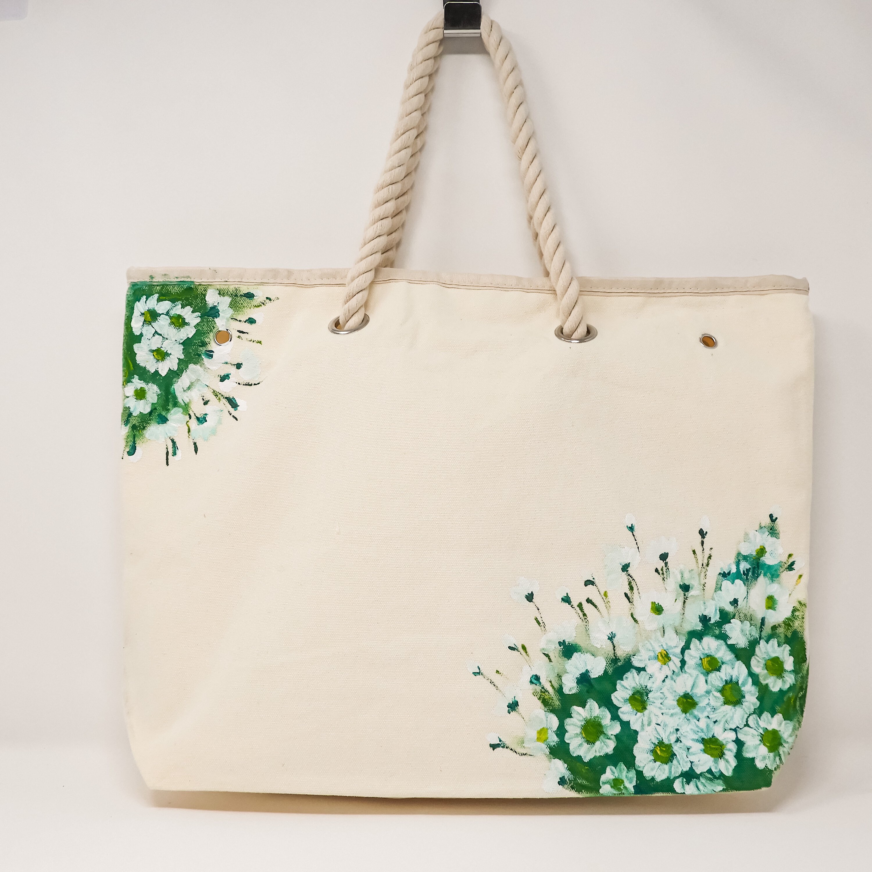 Custom Hand Painted Tote Bag Personalized Canvas Bag Custom Etsy