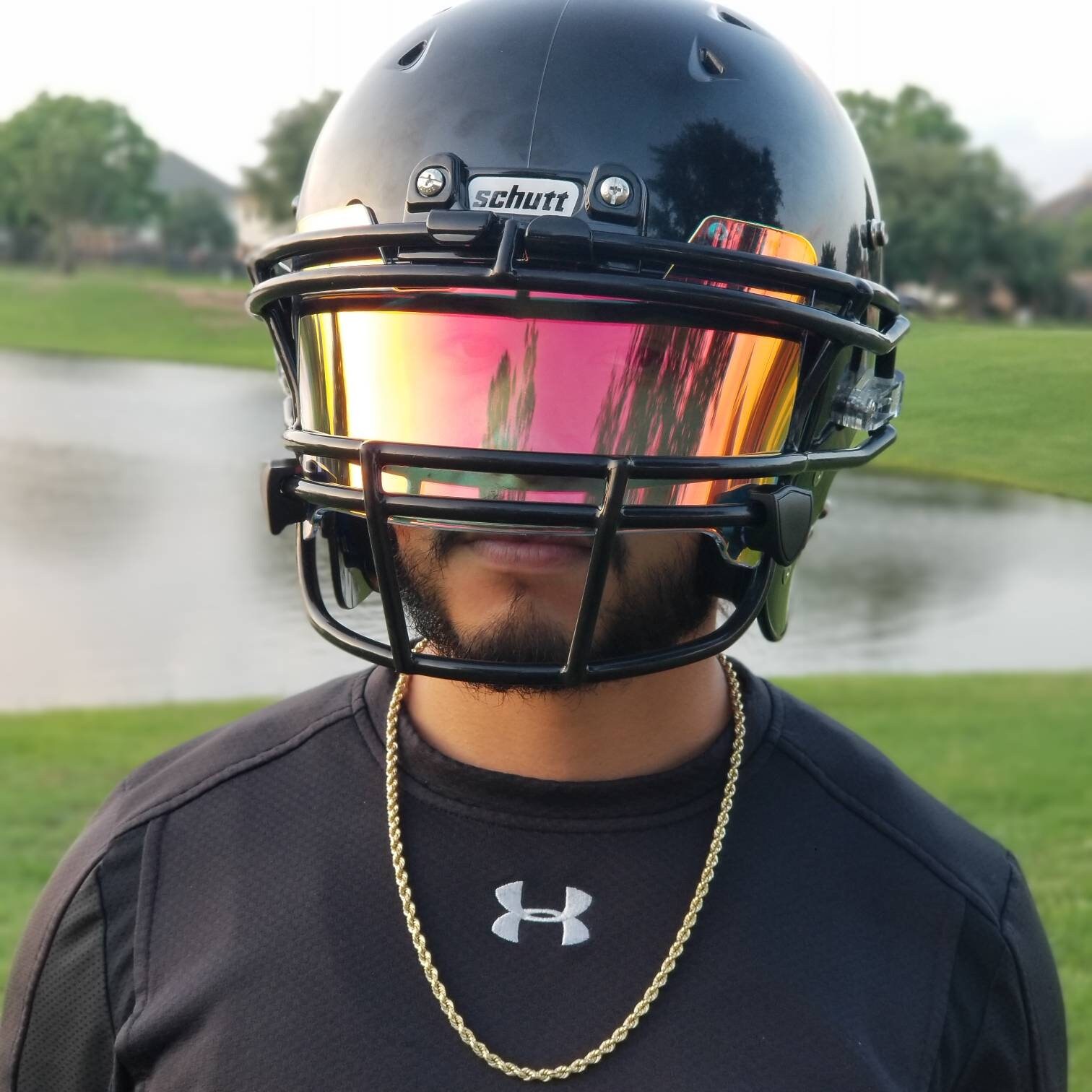 Clear Red Rainbow Football Visor. Etsy