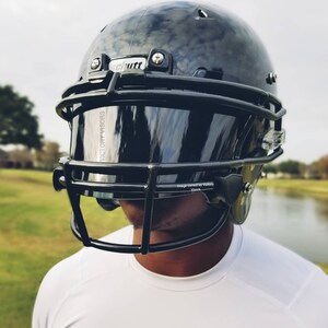 EASY INSTALL Dark Black Football Visor 