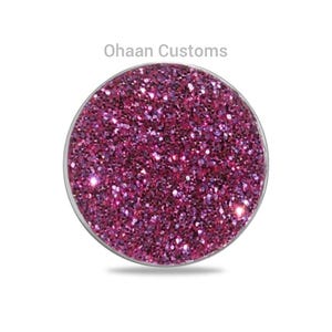 Magnetized Glitter Pink Golf Ball Marker. Stylish & Unique. 1 Inch. Compatible with Hat Clips and Divot Tools.