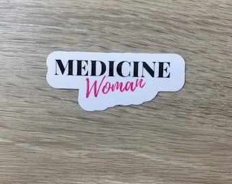 Medicine Woman sticker | Healthcare sticker | Medical stickers | Vinyl sticker | Healthcare worker gifts | waterproof sticker