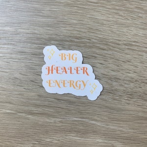 Big Healer Energy sticker | healthcare stickers | vinyl stickers | waterproof stickers | future doctor | healthcare gifts | nursing gifts