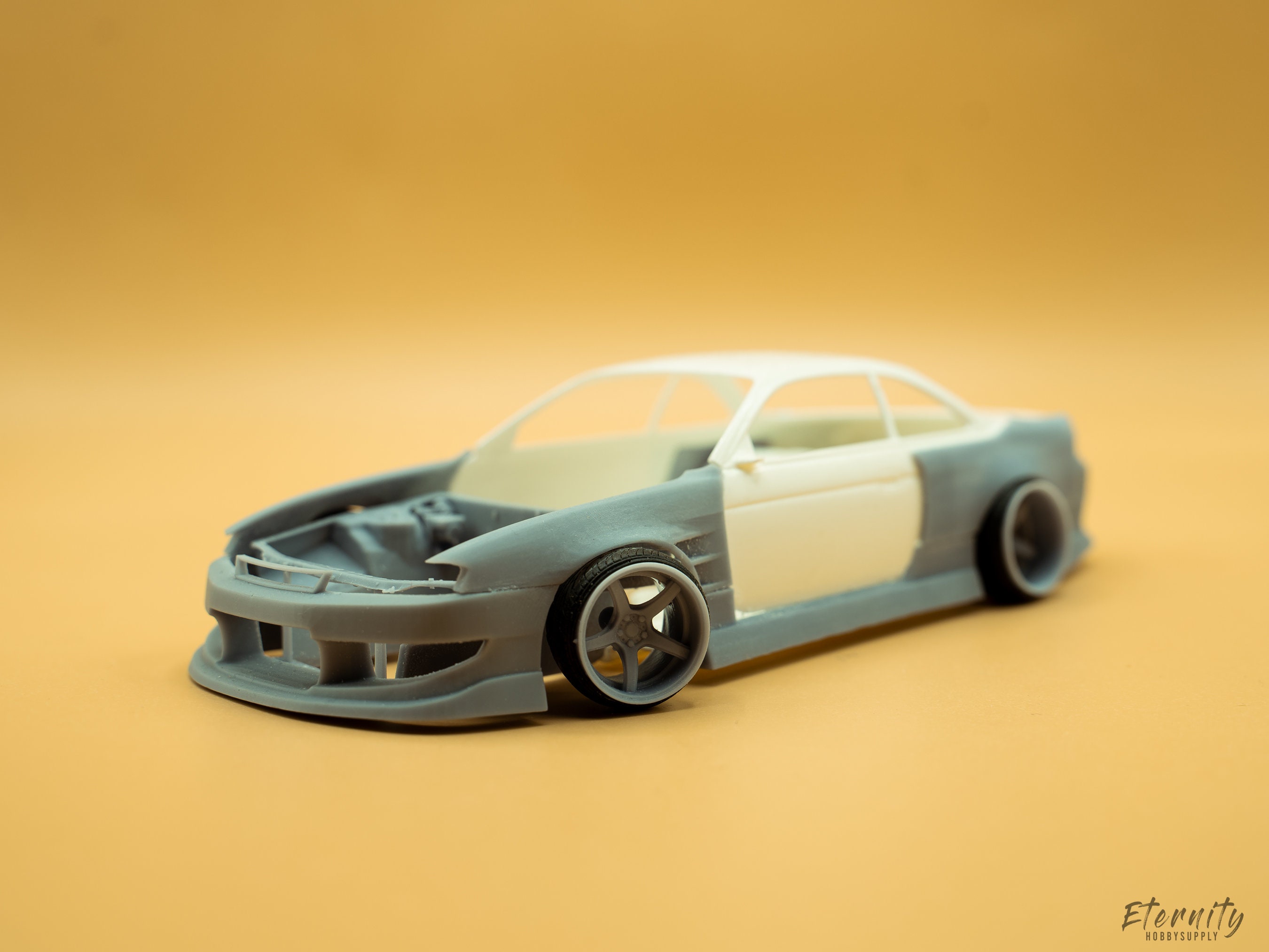 1/24 Fujimi Nissan Silvia S14 Works9 Widebody Kit 3D Print 1/24 Fujimi Nissan Silvia S14 Works9 Widebody Kit 3D Print