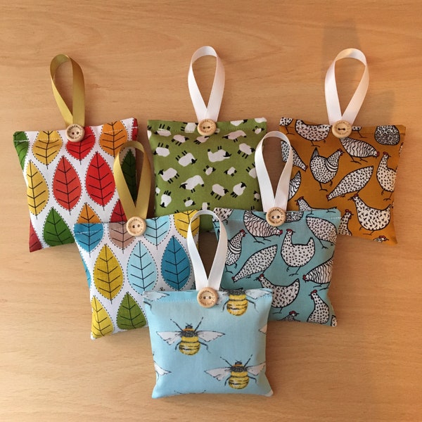 Handmade Lavender Bags Cushion Pouch Sachet Leaves Hens Chickens Sheep Bees