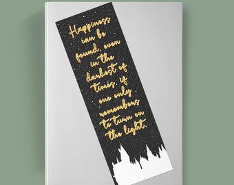 Happiness Quote Bookmark