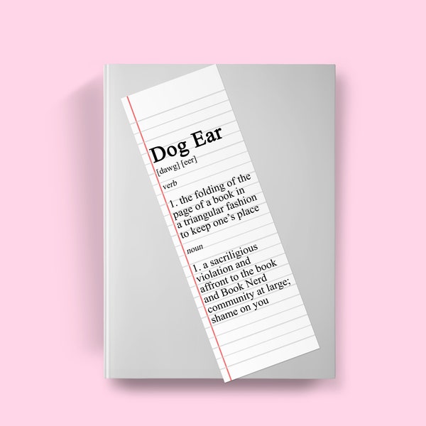 Dog Ear Bookmark Etsy