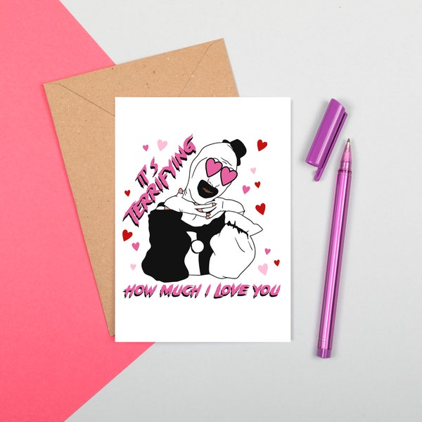 Terrifier Art the Clown Valentines Card