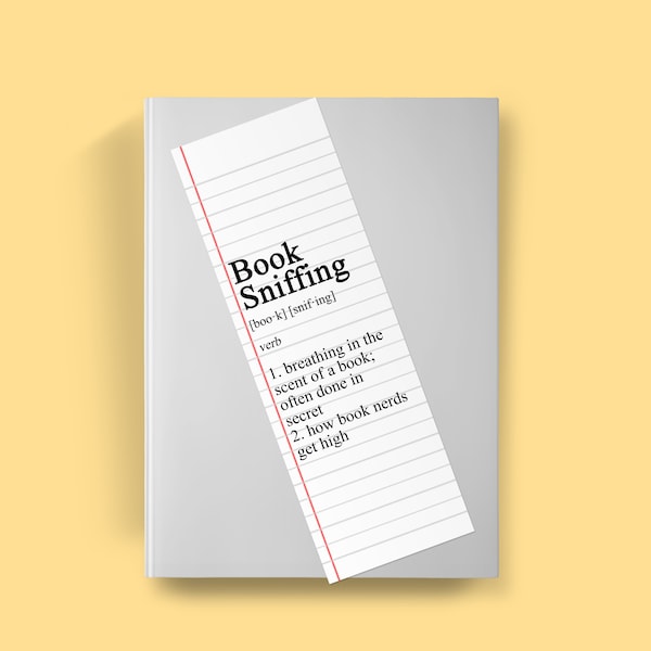 Book Sniffing Definition Bookmark