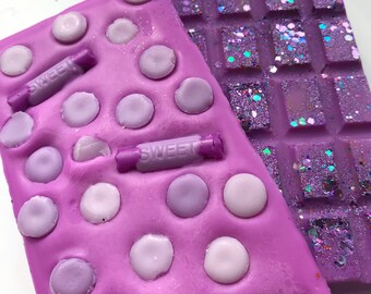 Parma Violet Highly Scented Soy Wax Melt Glitter Large Slab / Bar