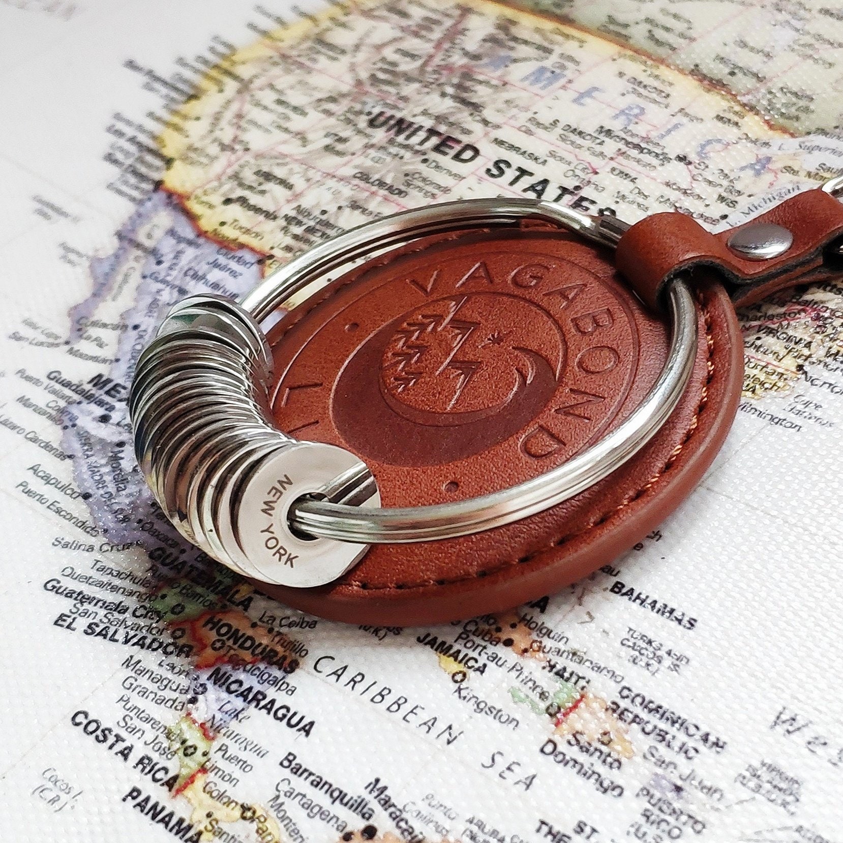 travel map keyrings