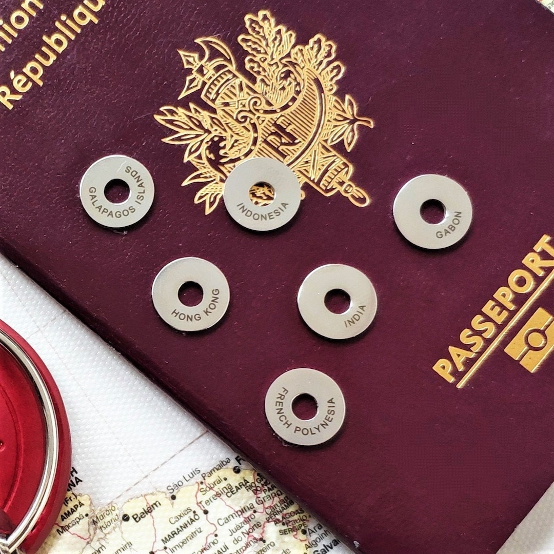 Engraved Country Rings: Stainless Steel Travel Keepsake - Etsy
