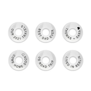 Custom Country Travel Token for Travel Keychains, Personalised Engraved Discs, Country Name Tags, Custom Engraved Washers, Personalized gift