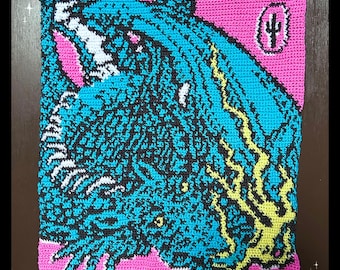 Scaled and Icy Tapestry Crochet Pattern- Digital Download