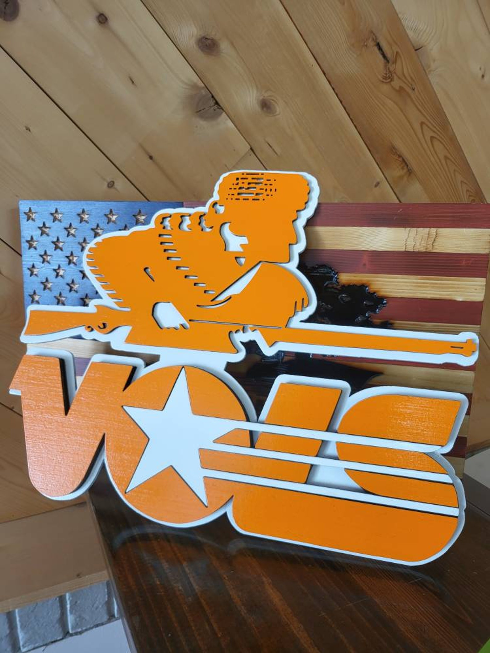 Tennessee Volunteers Davy Crockett Vol Sign Wall Hanging Etsy