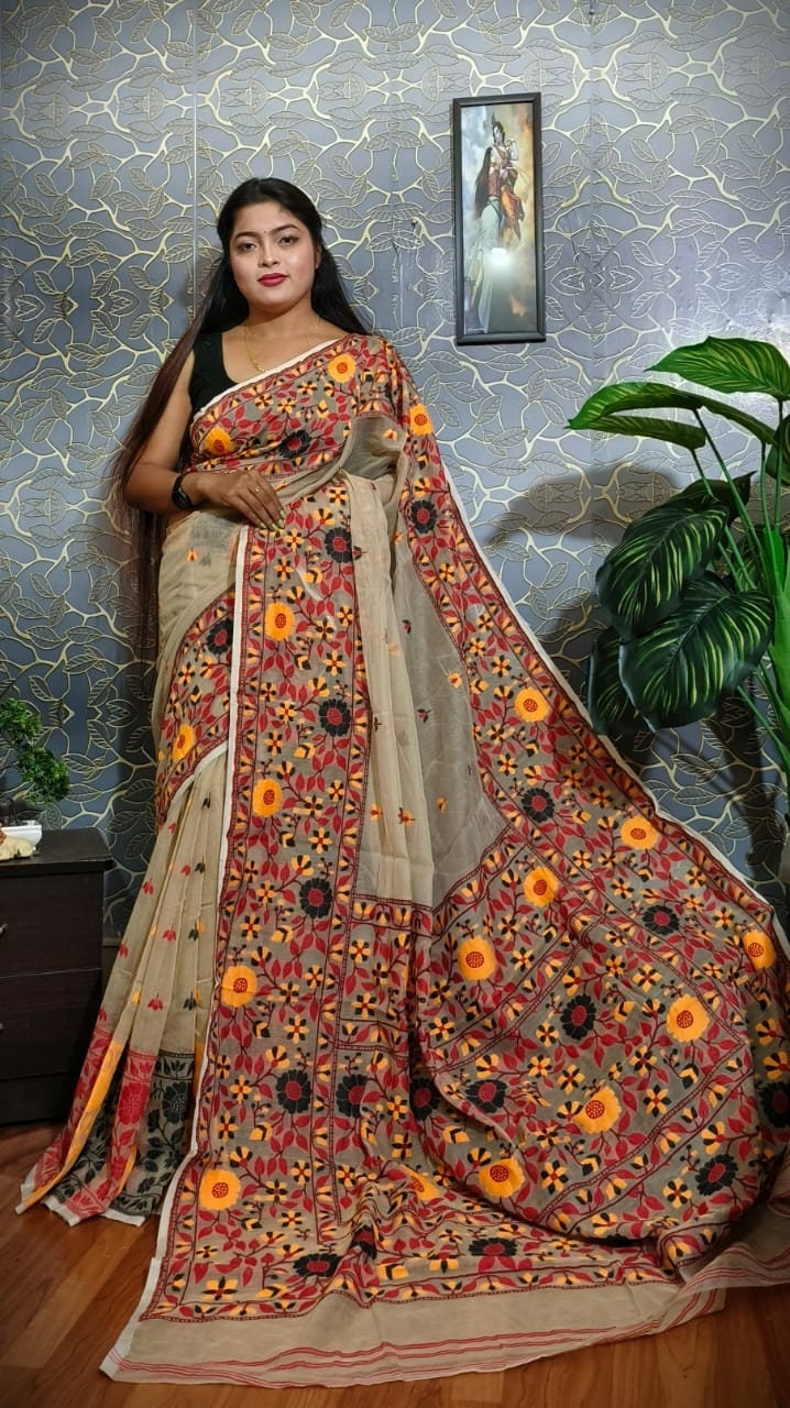 Phulkari Saree online | Pure Chiffon Hand Embroidered sarees only at  Queenley ( a Brand of Sahej Suits ) – Queenley.me