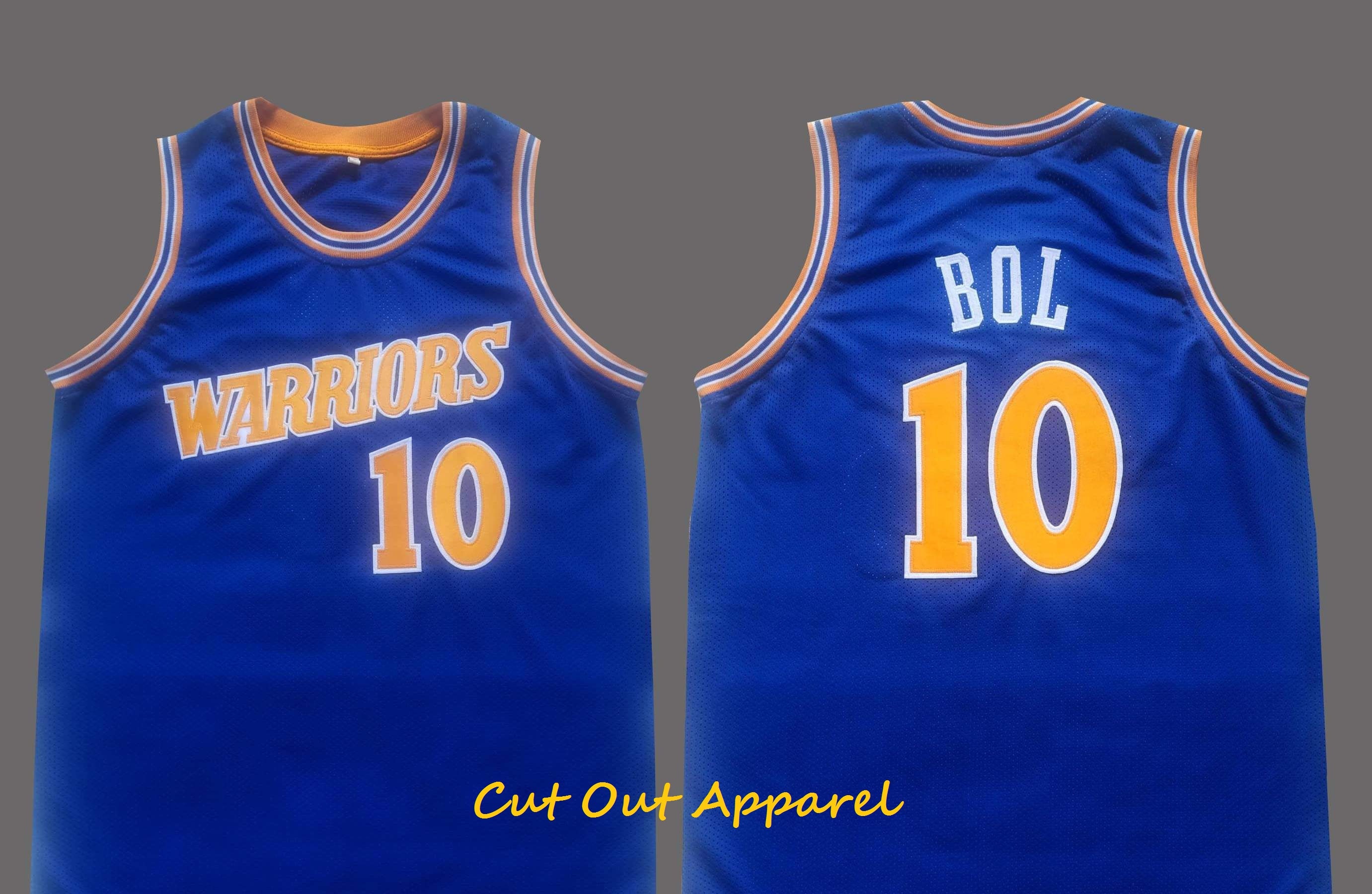 Manute Bol Golden State Warriors Retro Basketball Jersey - XL