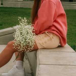 Heart Embroidered Sweatshorts