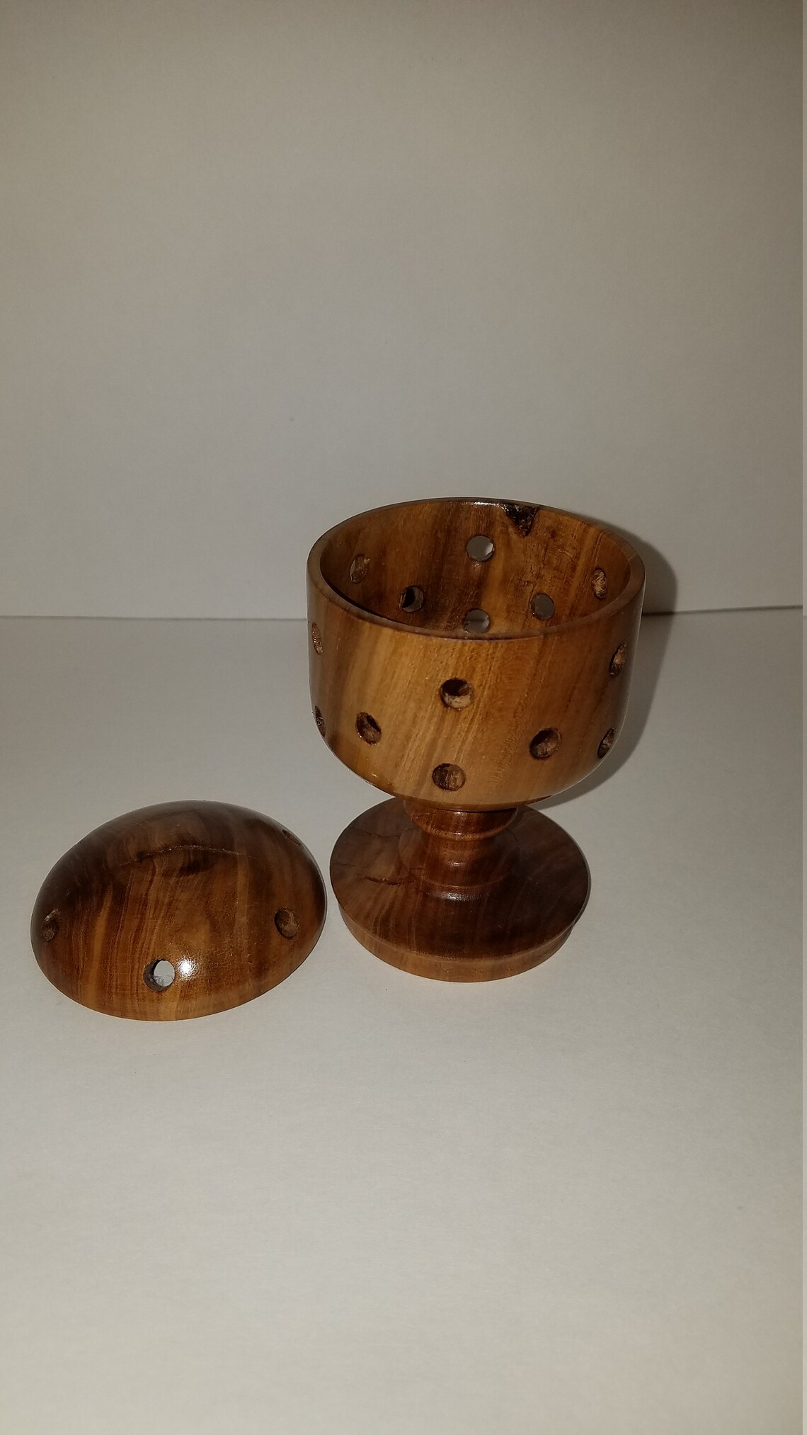 Natural wood Potpourri holder Etsy