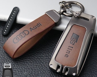 Audi Q2 Leather Keyring Handmade Laser Cut Gift Audi Q2 Leather Keyring Handmade Laser Cut Gift