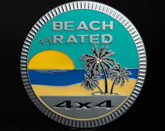 Beach Rated | Metal Badge