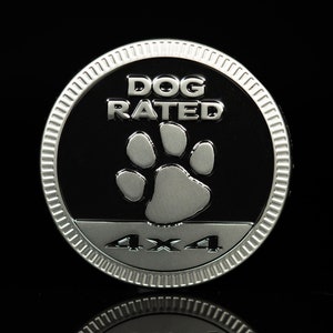 Dog Rated | Matte Silver | Metal Badge