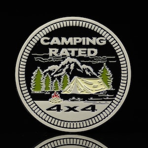 Camping Rated | Metal Badge