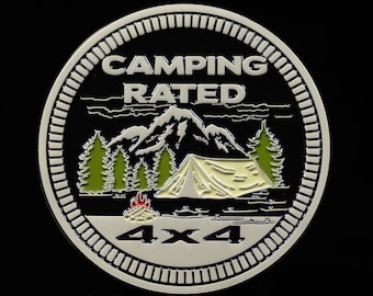 Camping Rated | Metal Badge