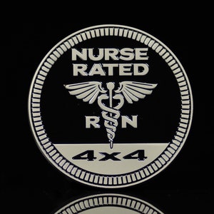 Nurse Rated | Registered Nurse (RN) | Metal Badge