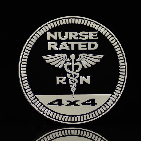 Nurse Rated | Registered Nurse (RN) | Metal Badge