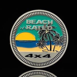 Beach Rated | Metal Badge