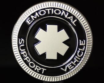 Emotional Support Vehicle badge | Metal Badge