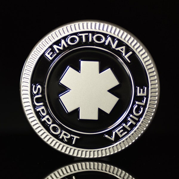Emotional Support Vehicle badge | Metal Badge