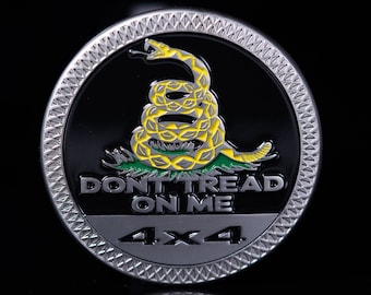 Don't Tread On Me - Gadsden | 4x4 Metal Badge