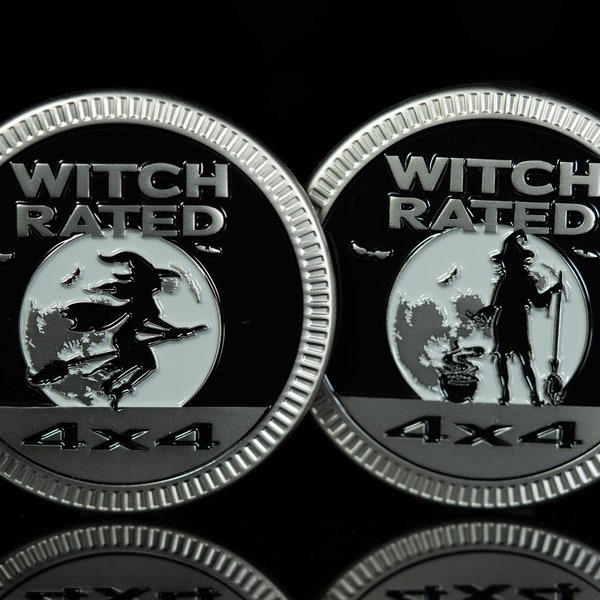 Witch Rated | Matte Silver | Metal Badge