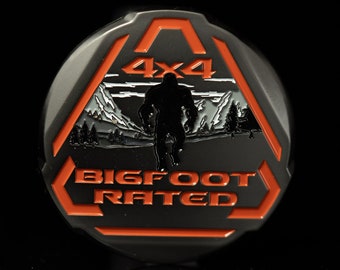 Bigfoot Rated | Matte Black | Metal Badge