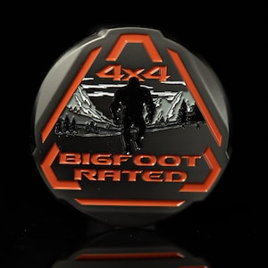 Bigfoot Rated | Matte Black | Metal Badge