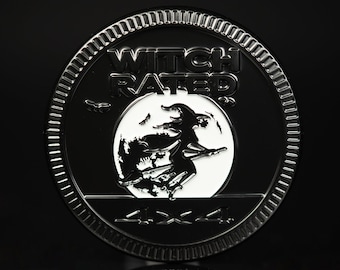 Witch Rated | Blackout | Metal Badge
