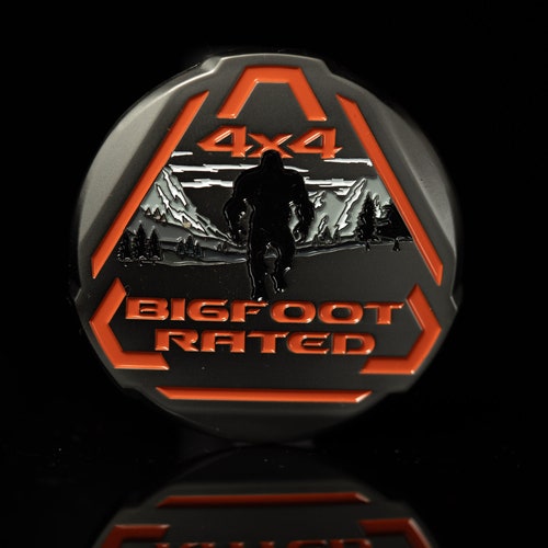 Bigfoot Rated | Matte Black | Metal Badge