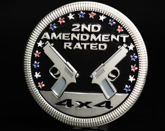 2nd Amendment Rated | Metal Badge