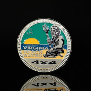 Virginia Beach Rated | King Neptune | Metal Badge