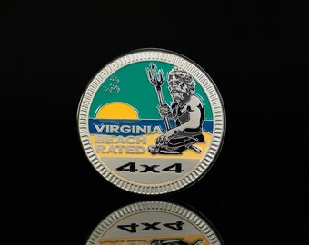 Virginia Beach Rated | King Neptune | Metal Badge