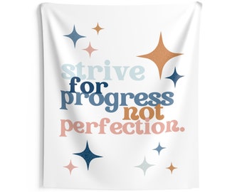 Strebe nach Fortschritt, nicht nach Perfektion Grundschule Boho Inspirational Decor