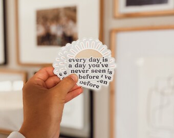 Every Day Is New Sticker | Teacher Appreciation Gifts | Laptop Decal | Waterproof Sticker | Water Bottle Sticker | Teacher Sticker
