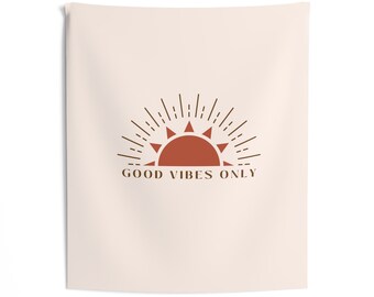 Good Vibes Only Wandbehang | Grundschule Pink Gold Boho Inspirational Décor