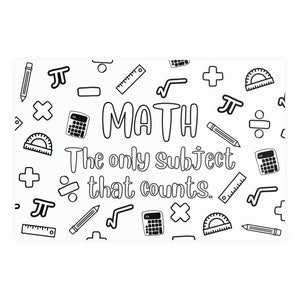 Giant Math Coloring Page | School Classroom Poster