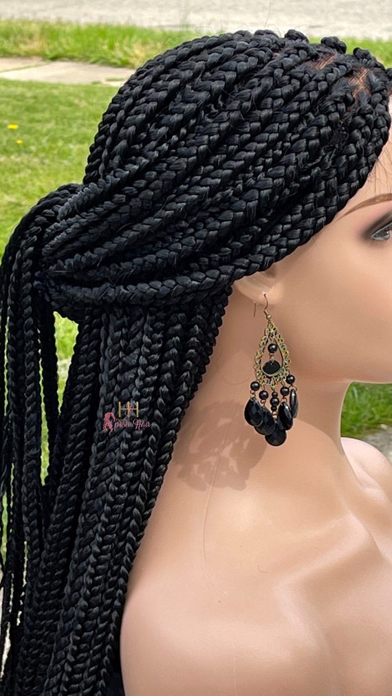 medium sized box braids