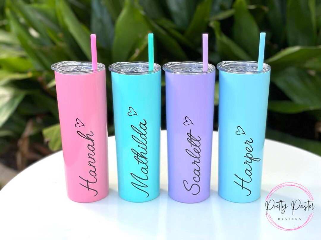 Personalised Tumbler Stainless Steel Insulated Tumbler With Straw 20oz